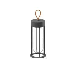 FLOS In Vitro Unplugged LED-Leuchte grau 2700K