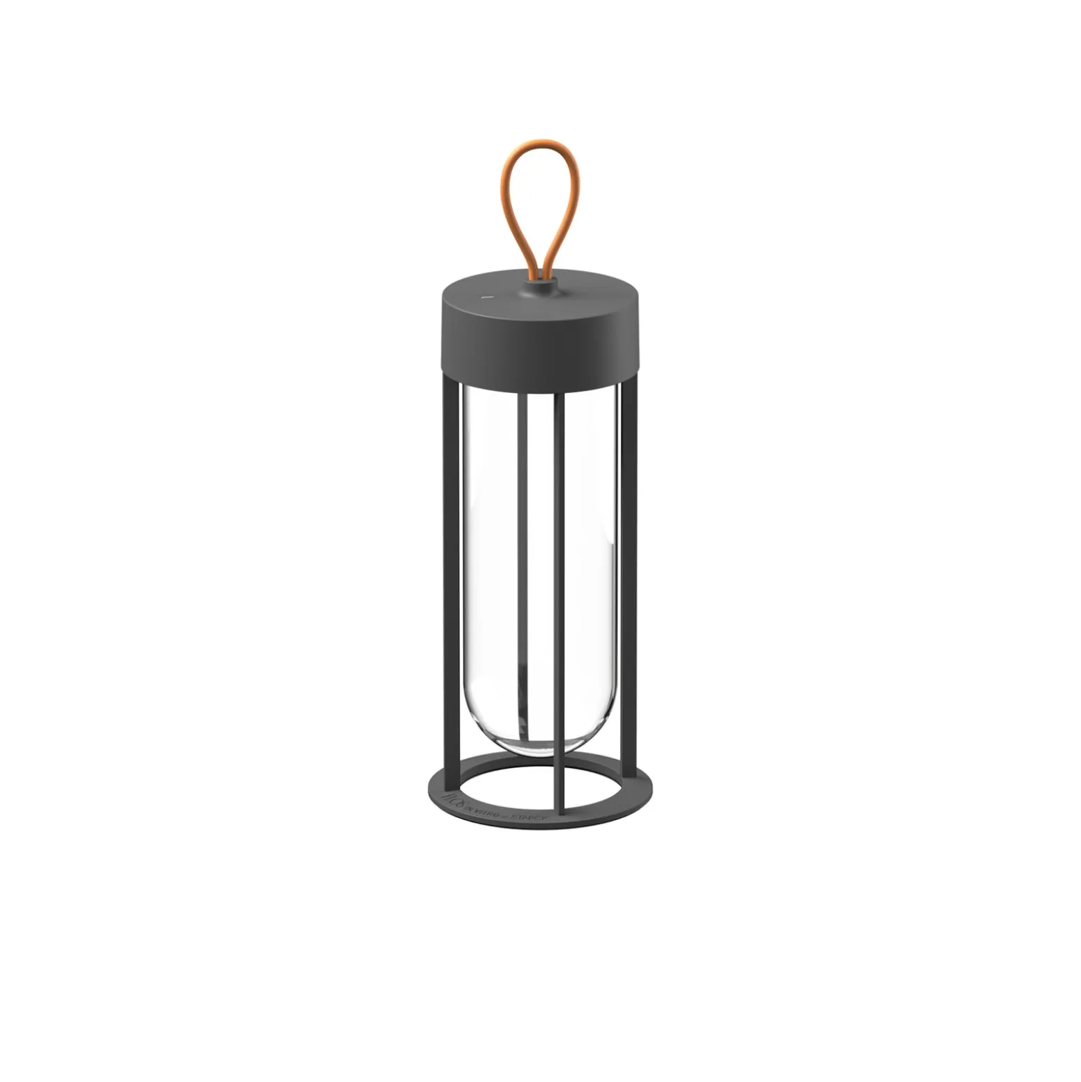 FLOS In Vitro Unplugged LED-Leuchte grau 2700K
