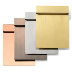 FLOS Real Matter LED-Wandeinbauleuchte IP65 bronze