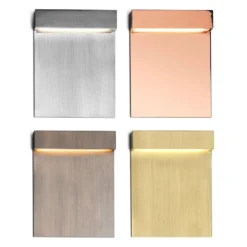 FLOS Real Matter LED-Wandeinbauleuchte IP65 gold