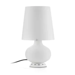 Fontana Arte Designer-Tischleuchte Fontana, Höhe 34 cm, weiß