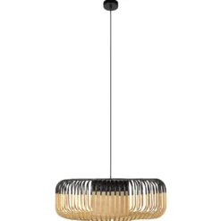 Forestier Bamboo Light XL Pendellampe 60cm schwarz