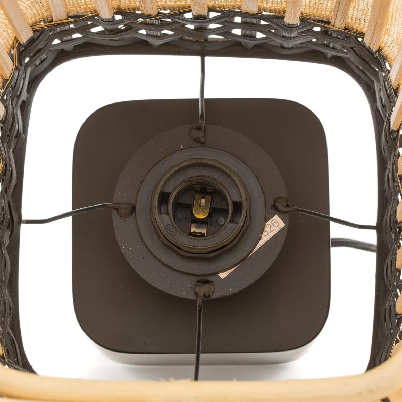 Forestier Bamboo Square S Tischleuchte in Schwarz