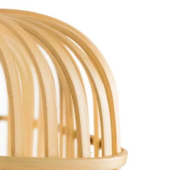 Forestier Bamboo Square S Tischleuchte in Weiß