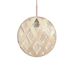 Forestier Chanpen M Diamant Pendelleuchte, natur