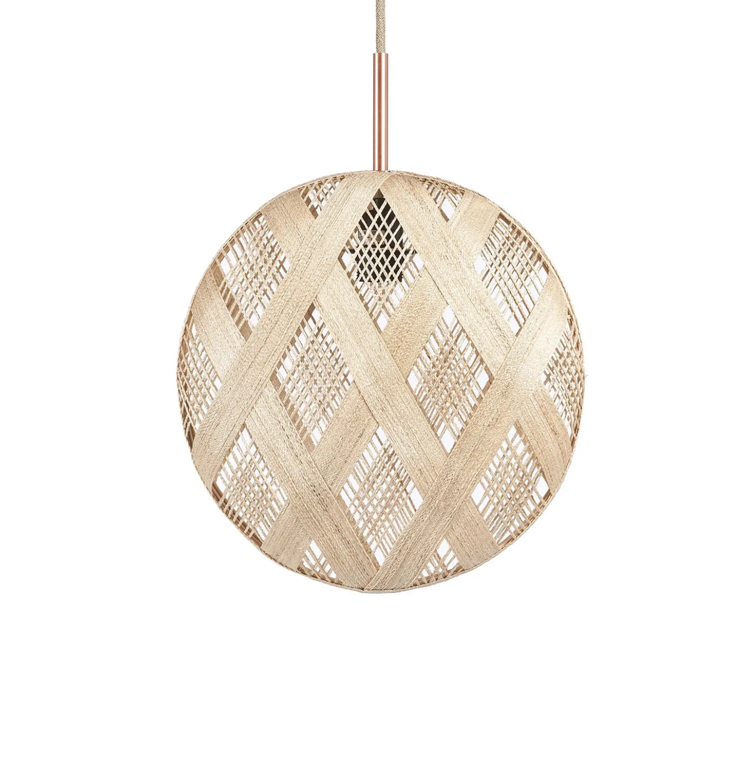 Forestier Chanpen M Diamant Pendelleuchte, natur