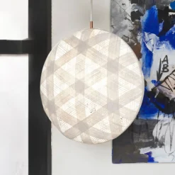 Forestier Chanpen M Hexagonal Hängelampe, weiß