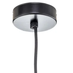 Forestier Pendellampe Bamboo XS, Ø 27 cm, schwarz