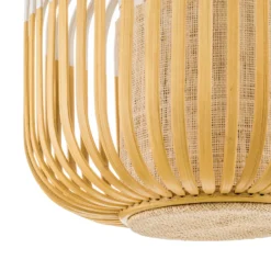Forestier Pendellampe Bamboo XS, Ø 27 cm, weiß
