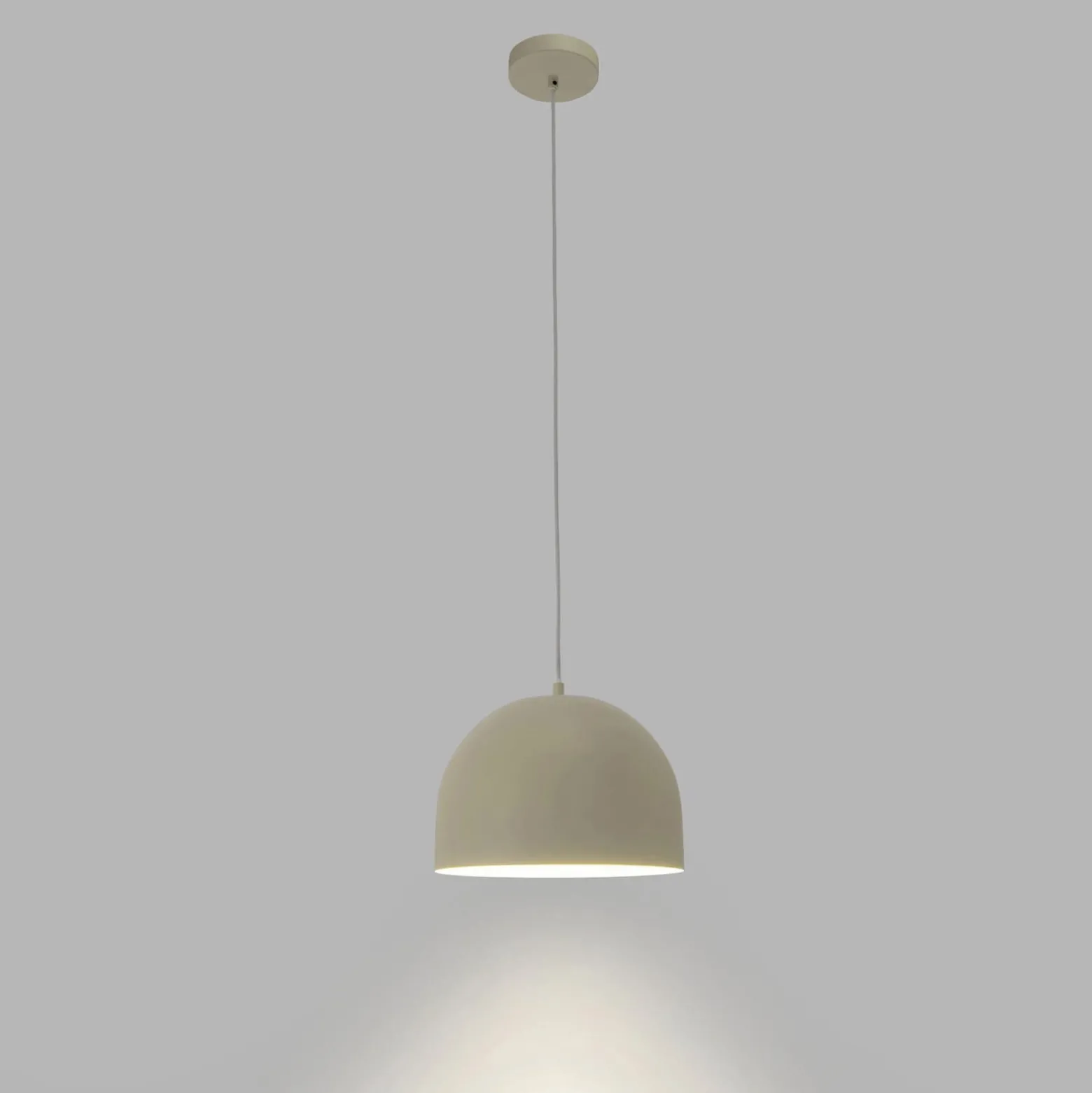 Forlight Hängelampe Fres, beige, Stahl, Ø 30 cm