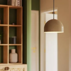 Forlight Hängelampe Fres, beige, Stahl, Ø 30 cm