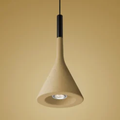Foscarini Aplomb Hängeleuchte GU10 aus Beton gelb