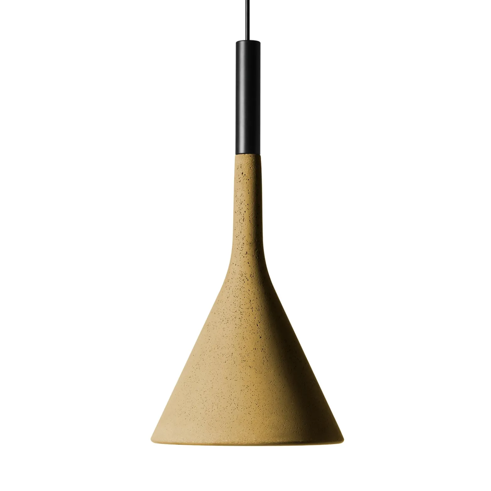 Foscarini Aplomb Hängeleuchte GU10 aus Beton gelb