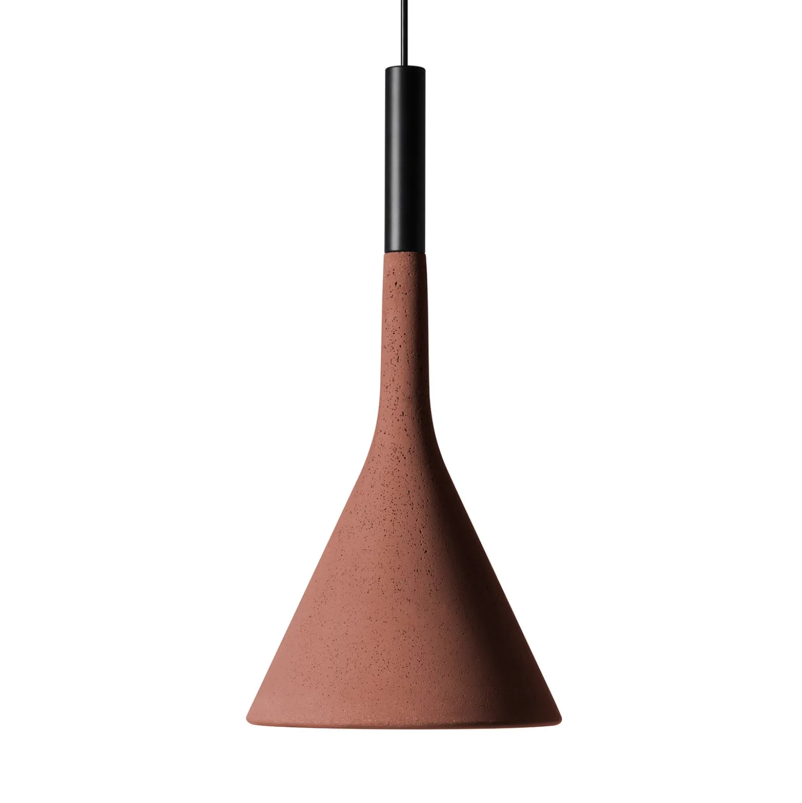 Foscarini Aplomb Hängeleuchte GU10 aus Beton rot