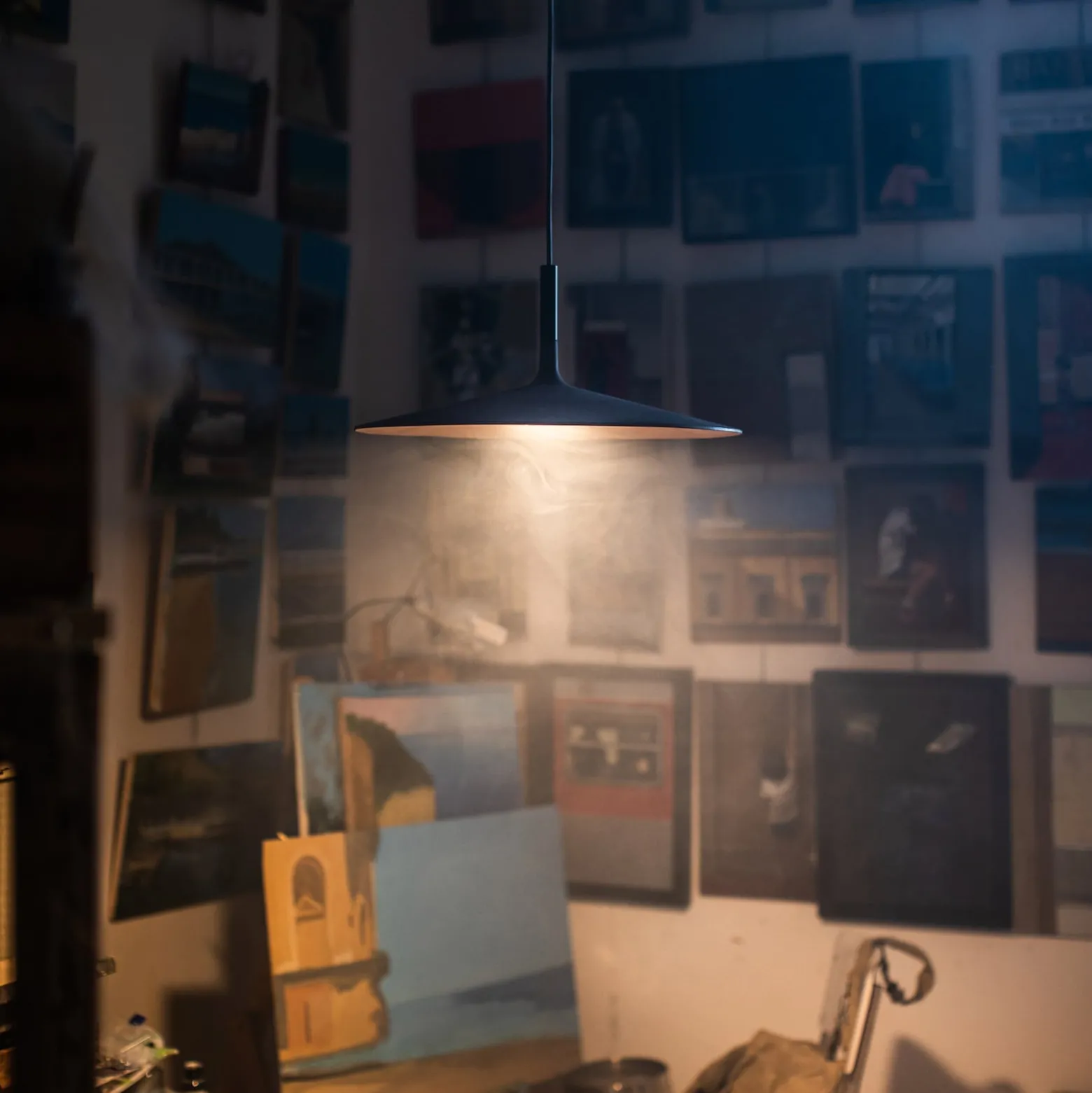 Foscarini Aplomb Large LED-Hängeleuchte, braun