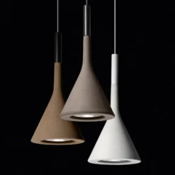 Foscarini Aplomb Mini Hängeleuchte aus Beton braun