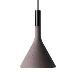 Foscarini Aplomb Mini Hängeleuchte aus Beton braun