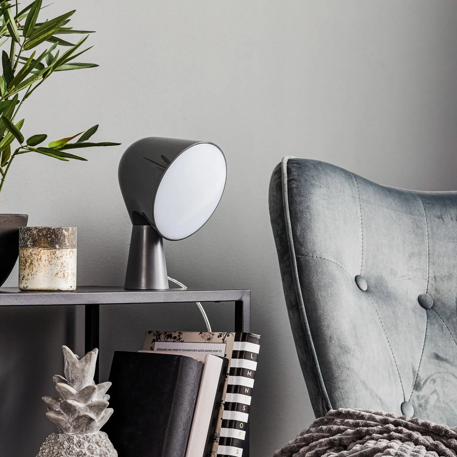 Foscarini Binic Designer-Tischleuchte, anthrazit