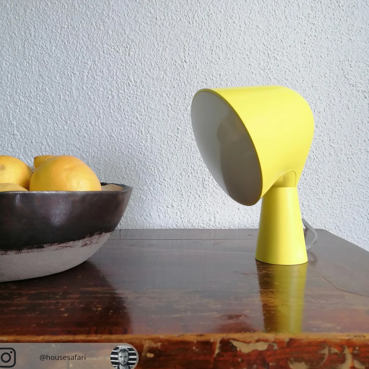 Foscarini Binic Designer-Tischleuchte, gelb