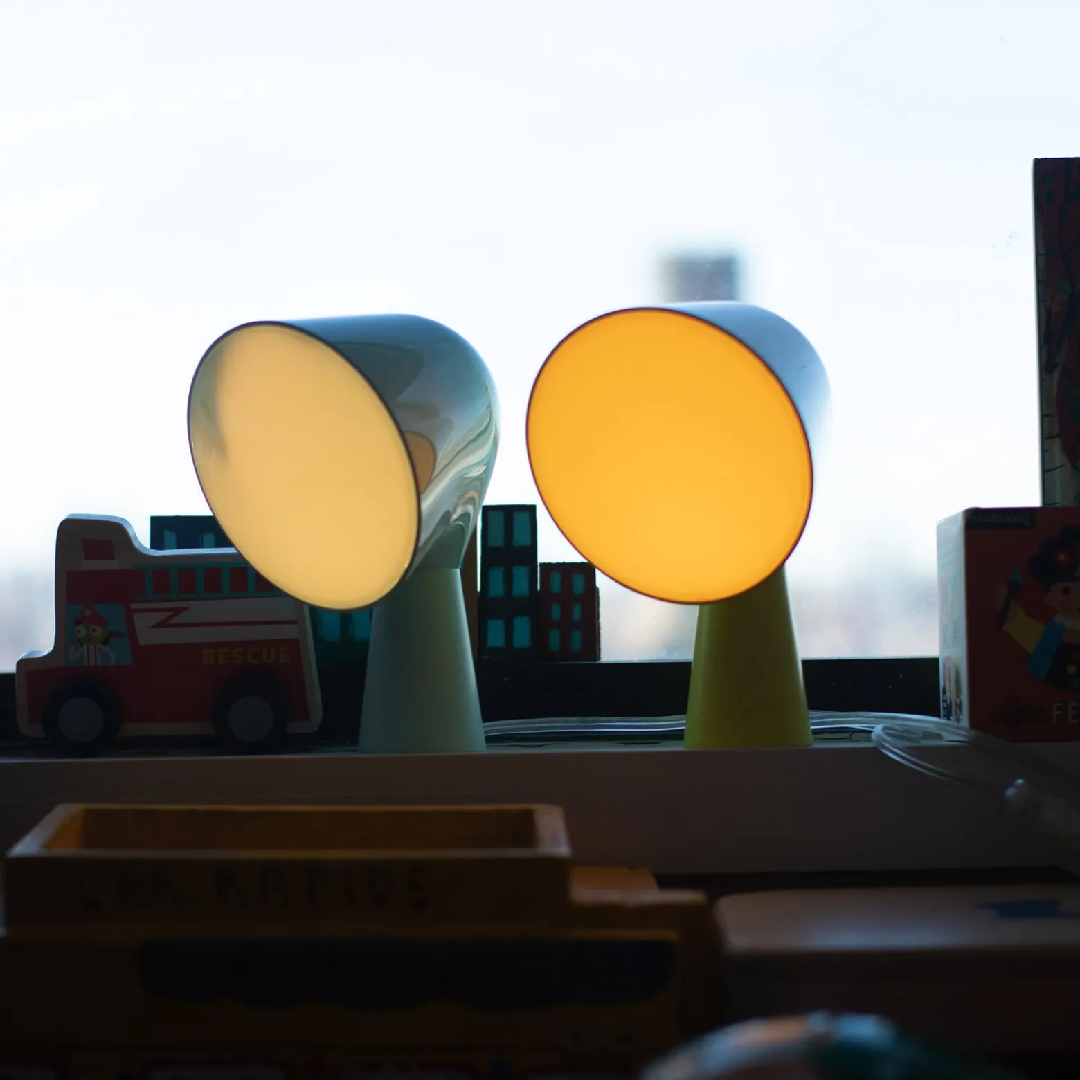 Foscarini Binic Designer-Tischleuchte, gelb