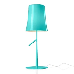 Foscarini Birdie LED piccola Tischlampe aquamarin