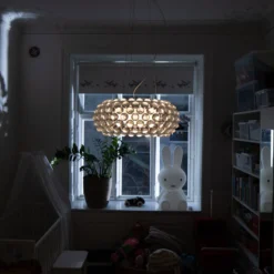 Foscarini Caboche Plus media Pendel dimmbar grau