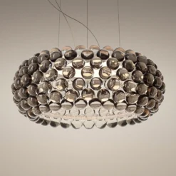 Foscarini Caboche Plus media Pendel dimmbar grau