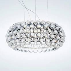 Foscarini Caboche Plus media Pendel dimmbar klar