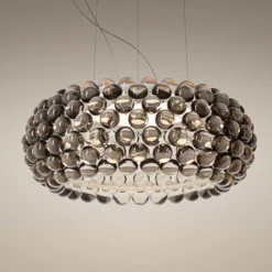 Foscarini Caboche Plus media Pendel on/off grau