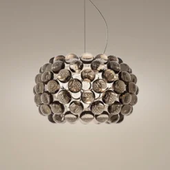 Foscarini Caboche Plus piccola LED-Hängelampe grau