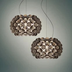 Foscarini Caboche Plus piccola LED-Hängelampe grau