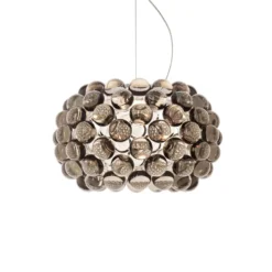 Foscarini Caboche Plus piccola LED-Hängelampe grau