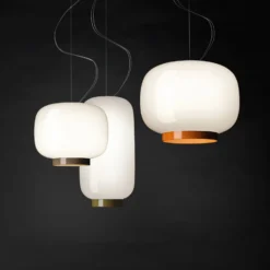 Foscarini Chouchin Reverse 1 LED-Hänge weiß/orange