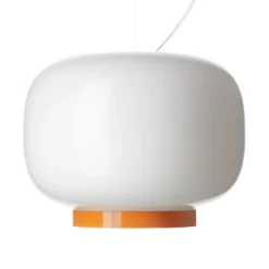 Foscarini Chouchin Reverse 1 LED-Hänge weiß/orange
