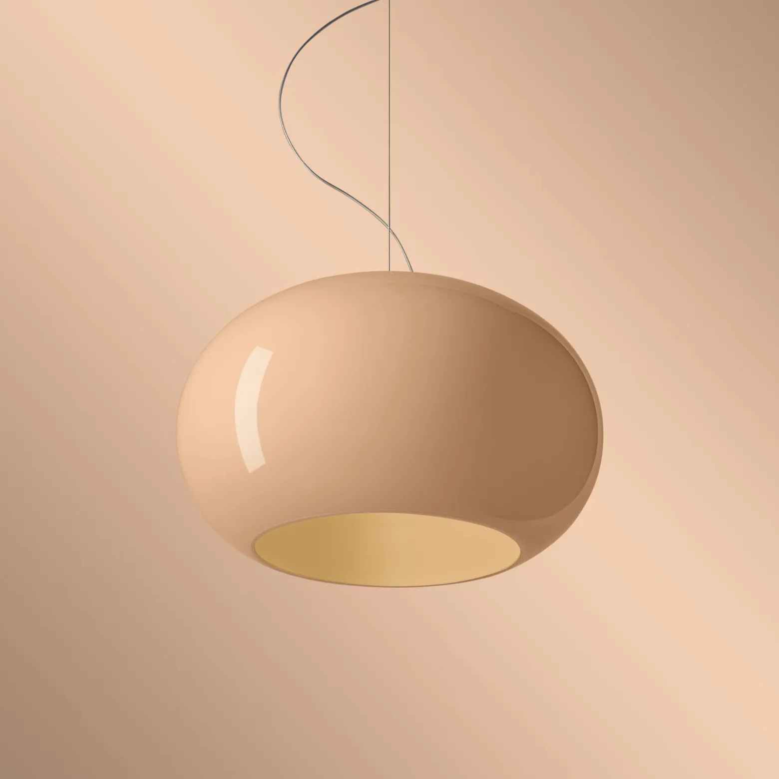 Foscarini Hängeleuchte Buds 2, cipria, E27, Abhängung 1000cm