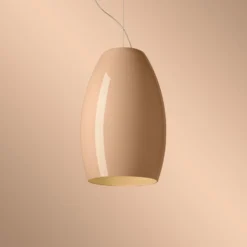Foscarini LED-Hängelampe Buds 1, cipria DALI Abhängung 10 m