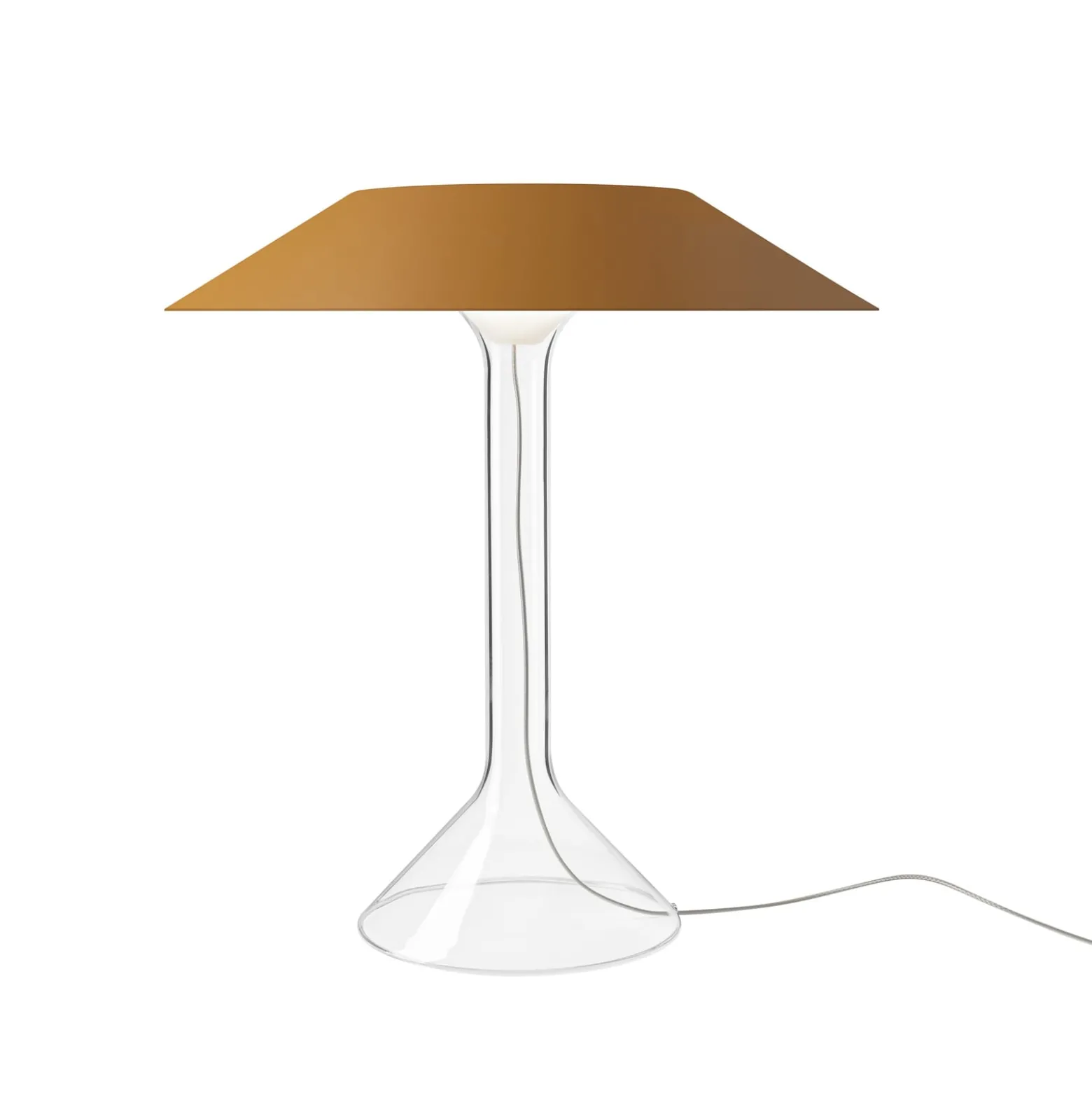 Foscarini LED-Tischleuchte Chapeaux M, ockergelb