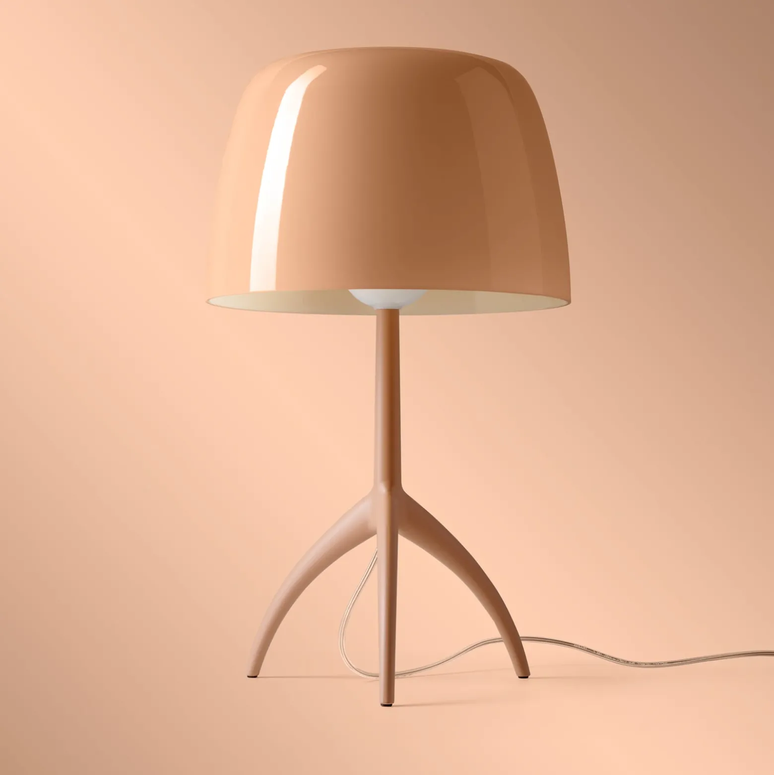 Foscarini LED-Tischleuchte Lumiere Nuances, 35cm, rosa, dim.