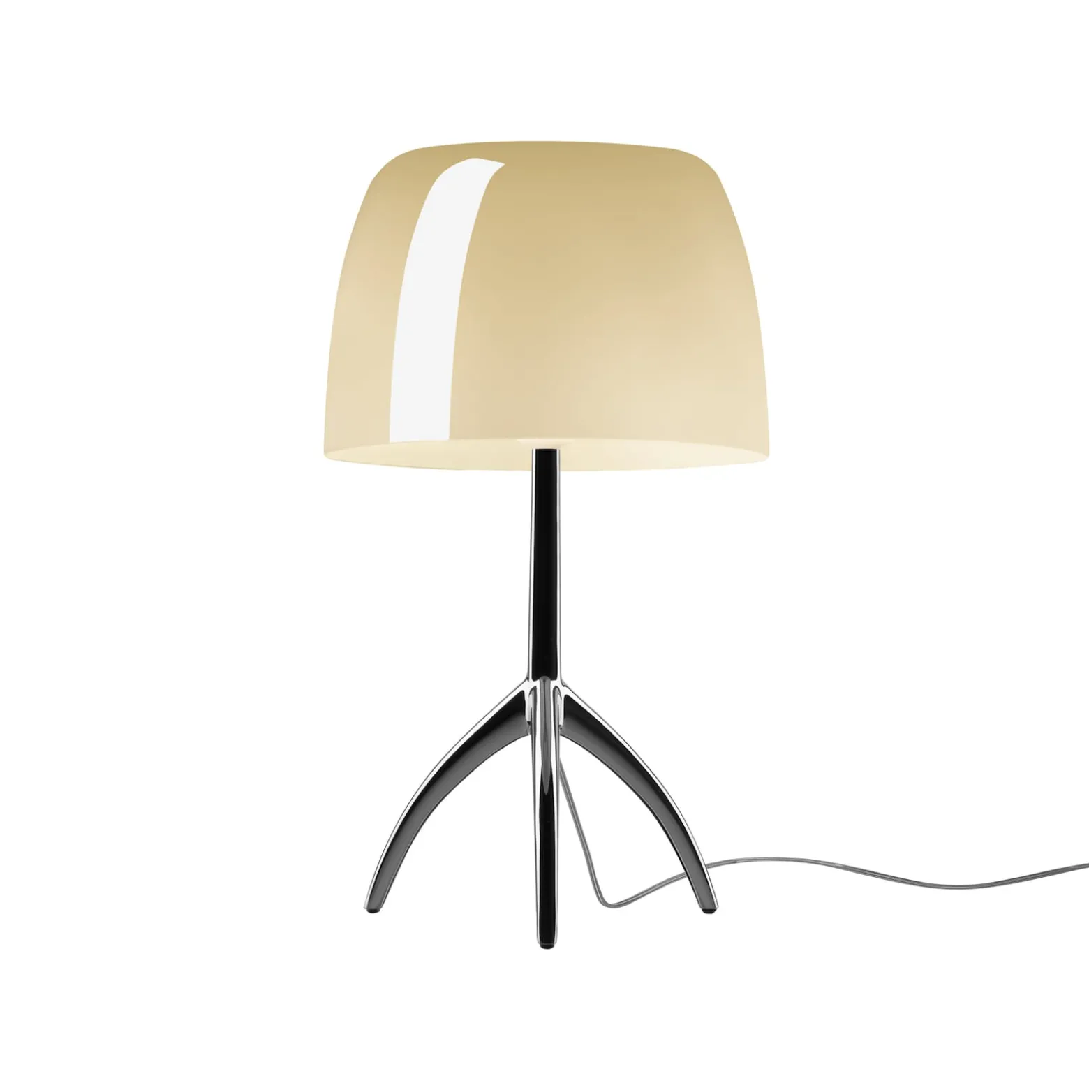 Foscarini Lumiere grande schwarz/creme dimmbar