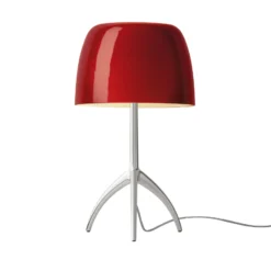 Foscarini Lumiere piccola alu/rot dimmbar