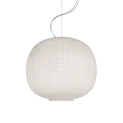Foscarini Tartan LED-Hängeleuchte, weiß