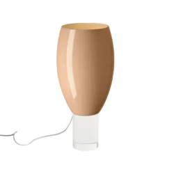 Foscarini Tischleuchte Buds 1, cipria, Glas, Kunststoff