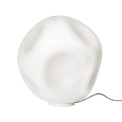 Foscarini Tischleuchte Hoba Grande, Ø 36 cm, ein/aus, Glas