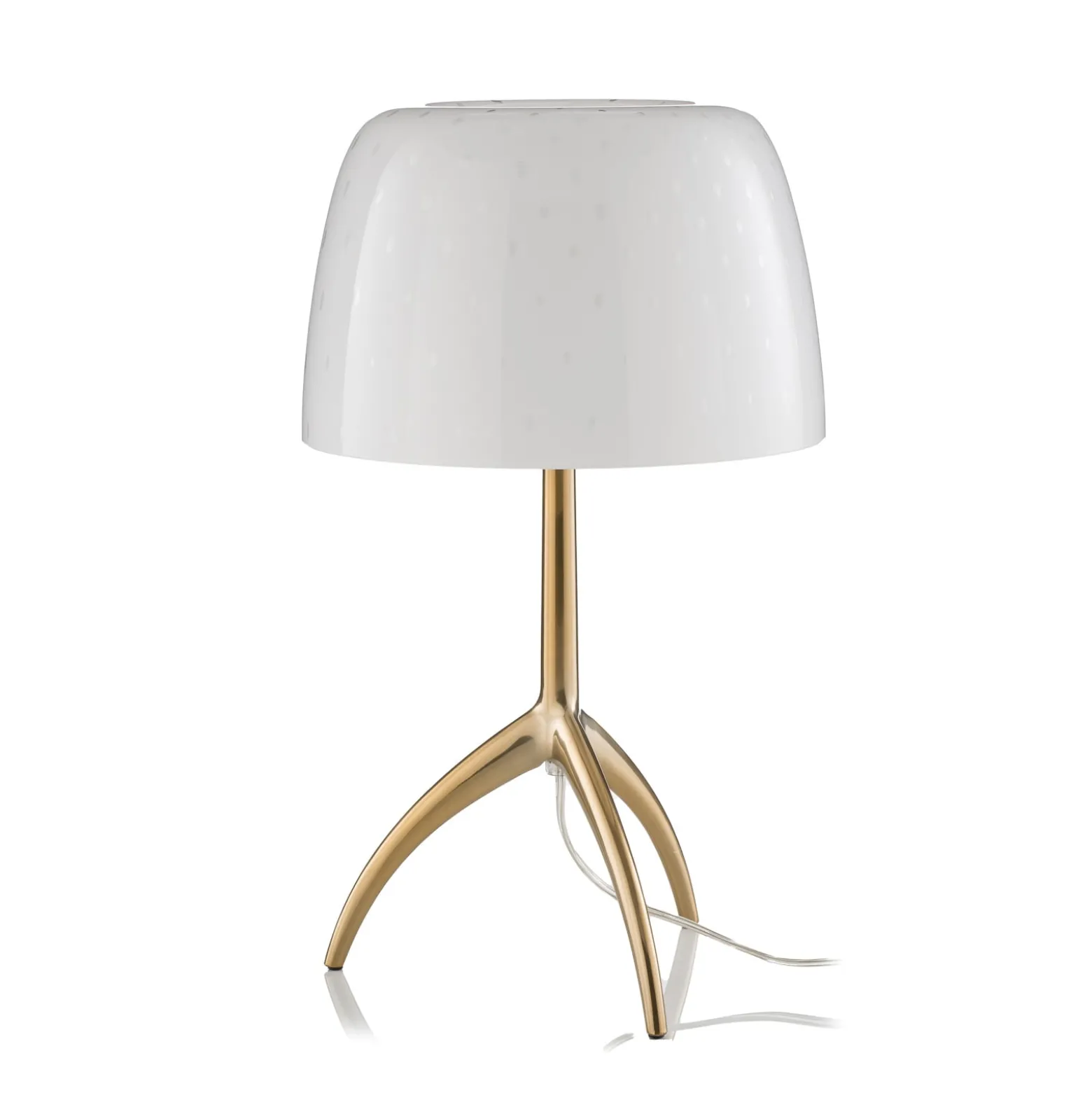Foscarini Tischleuchte Lumiere 30, 45cm, Blasenglas, ein/aus