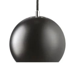 FRANDSEN Hängeleuchte Ball, schwarz matt, Ø 18 cm