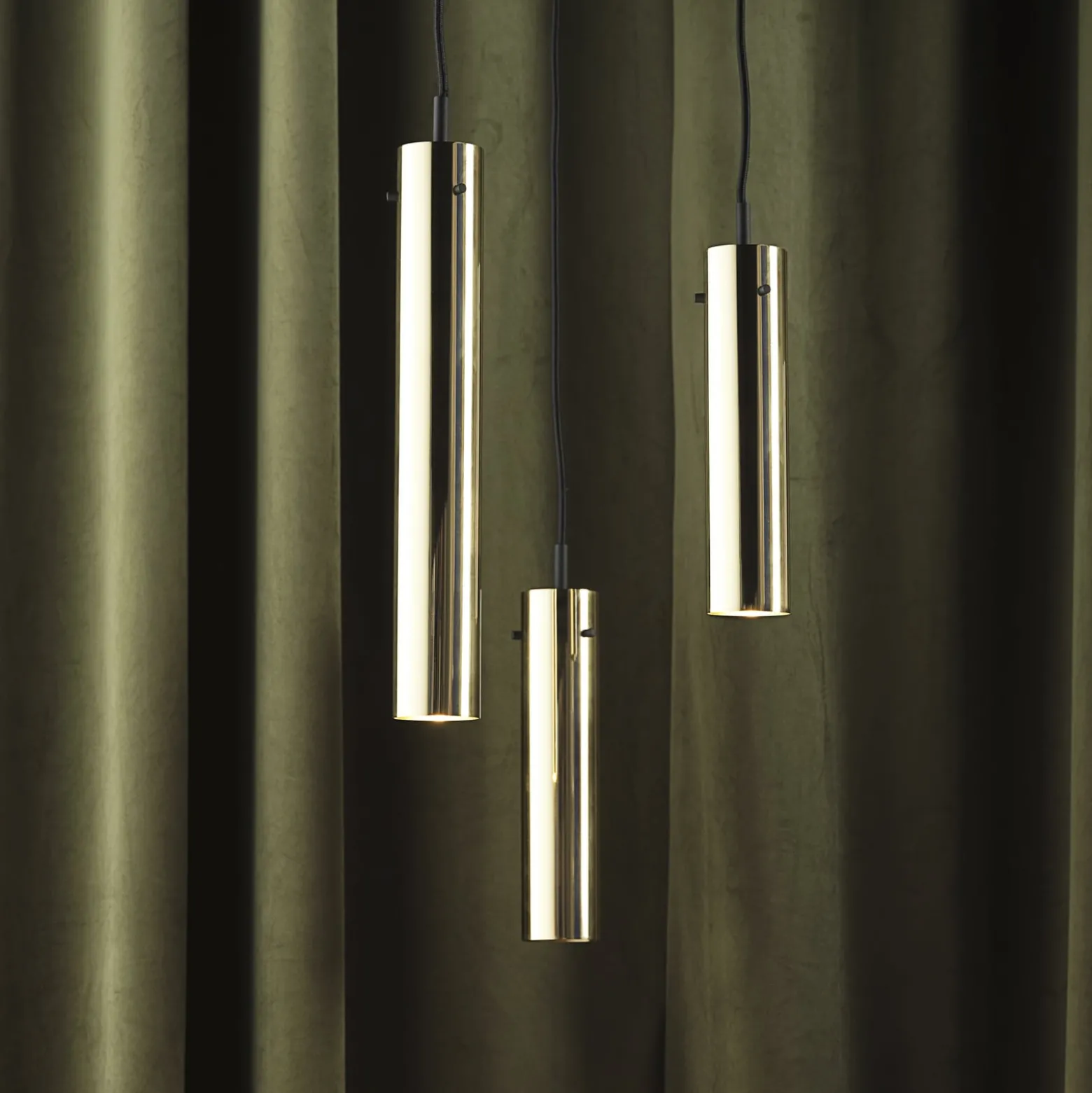 FRANDSEN Hängeleuchte FM2014, Messing, Höhe 36 cm