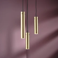 FRANDSEN Hängeleuchte FM2014, Messing, poliert, Höhe 24 cm