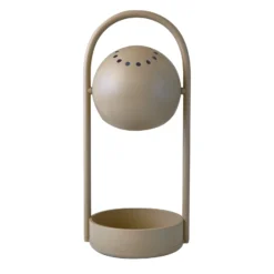 FRANDSEN LED-Akku-Tischlampe Ball Portable, sandgrau, Stahl