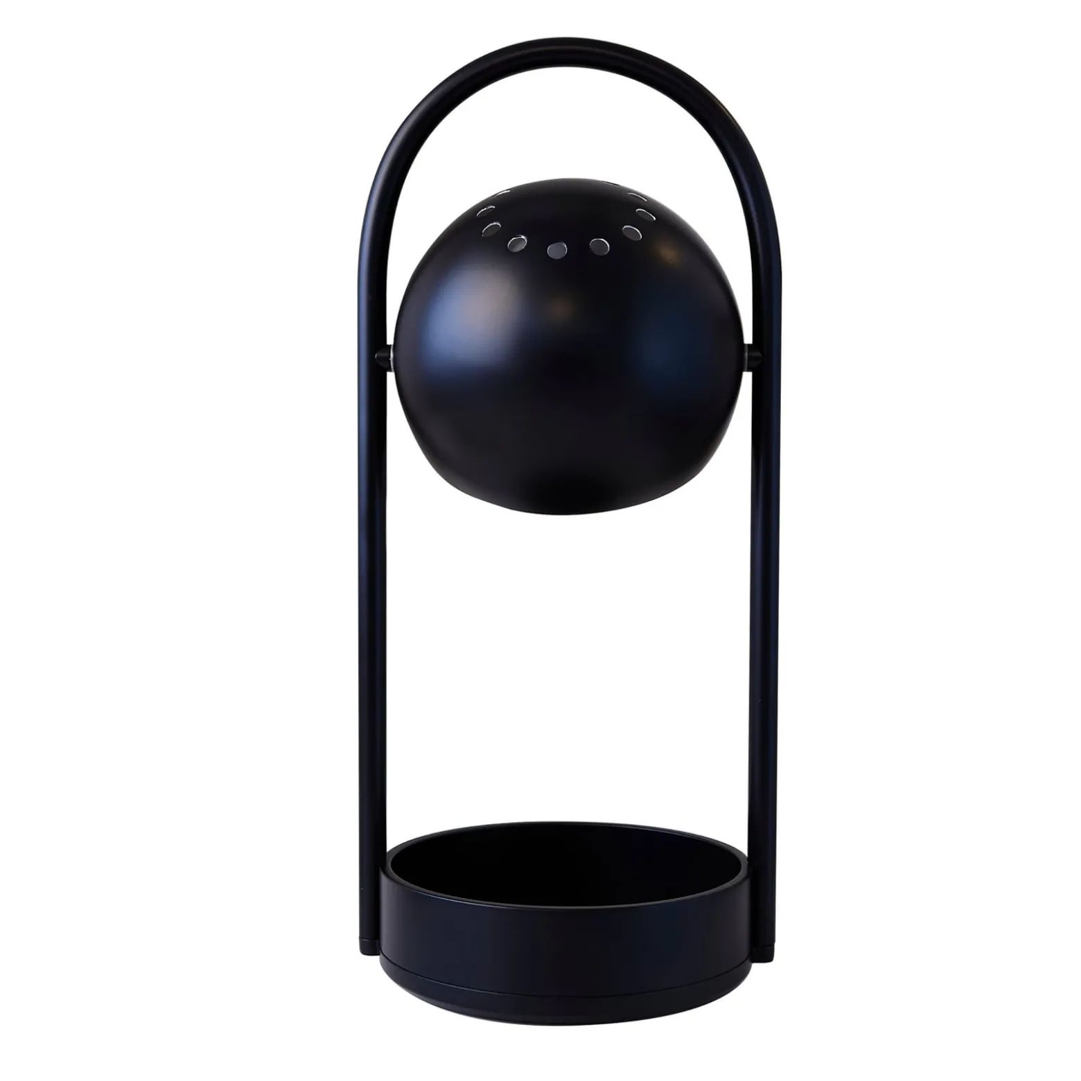 FRANDSEN LED-Akku-Tischlampe Ball Portable, schwarz, Stahl