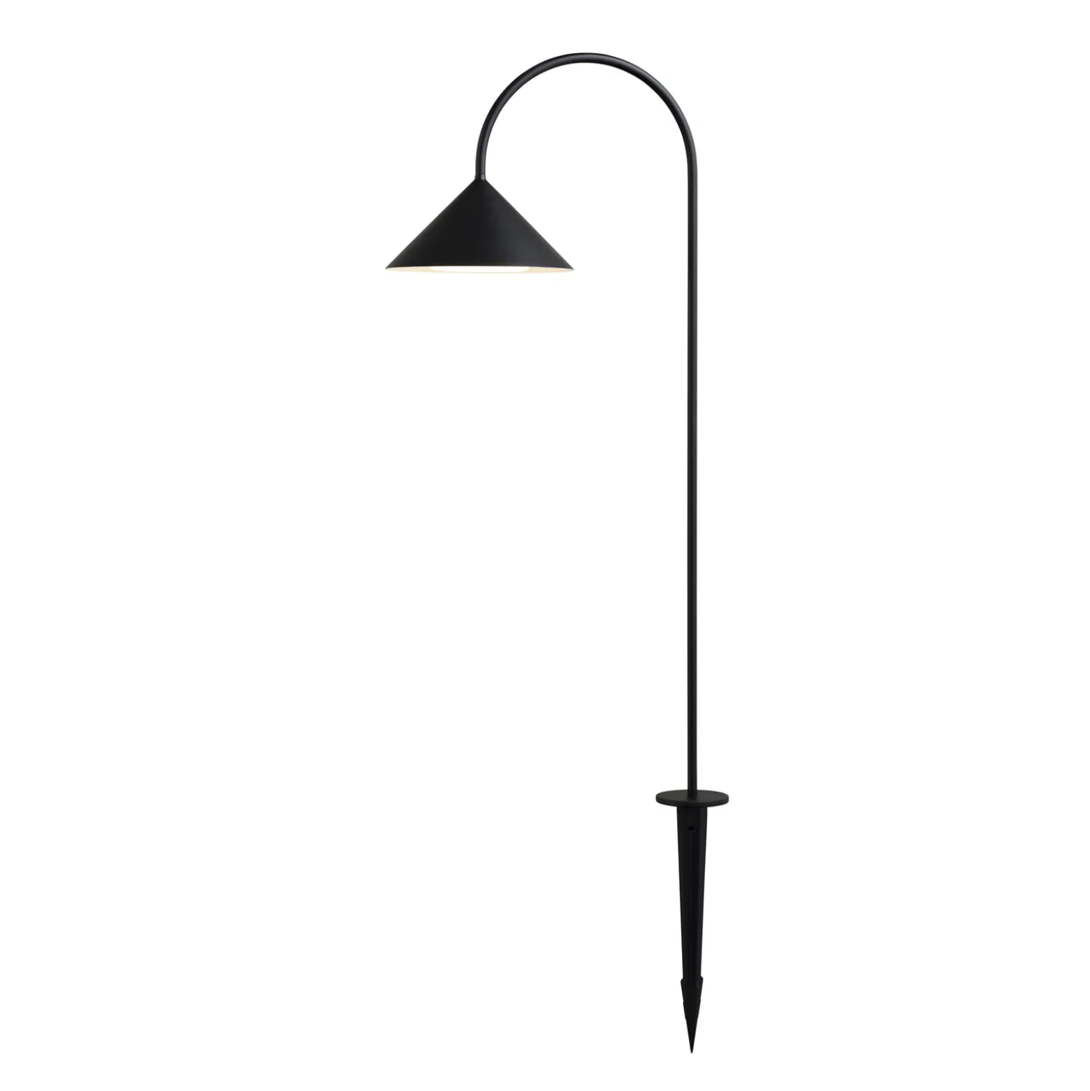 FRANDSEN LED-Erdspießlampe Grasp, schwarz, Höhe 82 cm, IP44